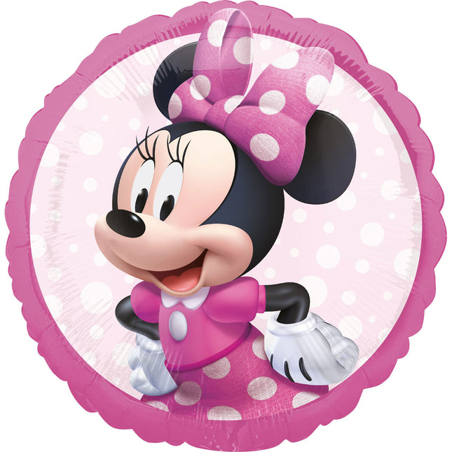 Minnie Mouse Helium Ballon Rosa 43cm leer