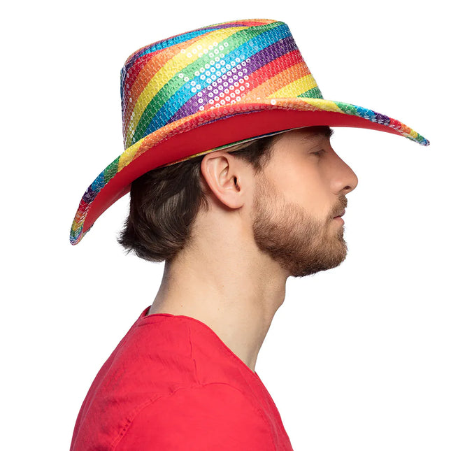 Hut Regenbogen Cowboy