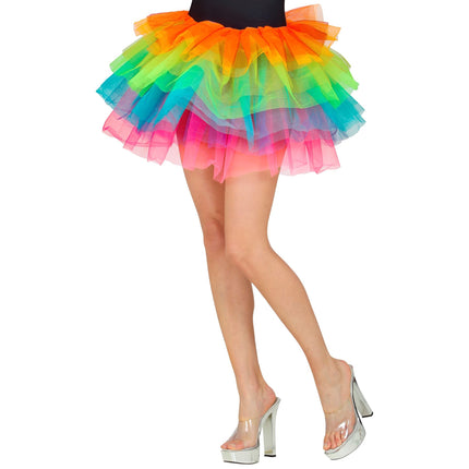 Regenbogen Tutu Damen 45cm