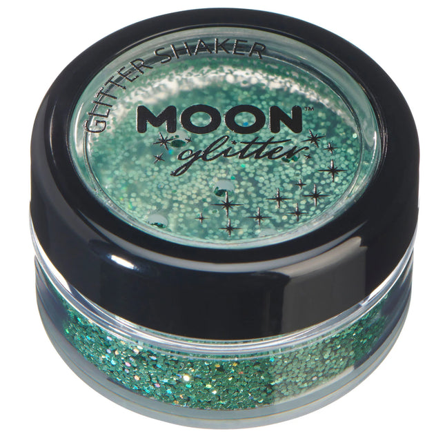 Moon Glitter Holographic Glitter Shakers Grün 5g