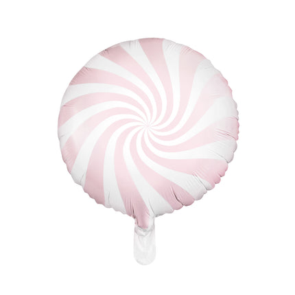 Heliumballon Light Pink Swirl 45cm Leer