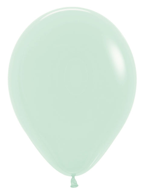 Ballons Pastell Mattgrün 30cm 50Stk