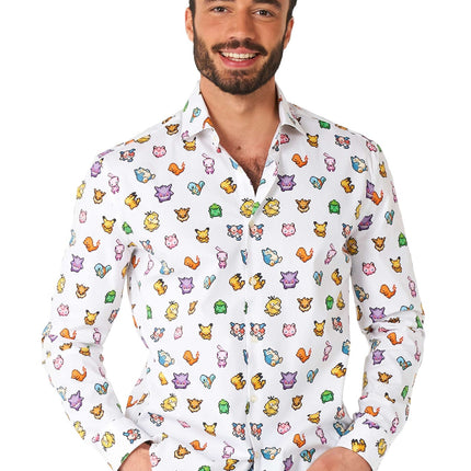 Pixel Pokémon Shirt Männer OppoSuits