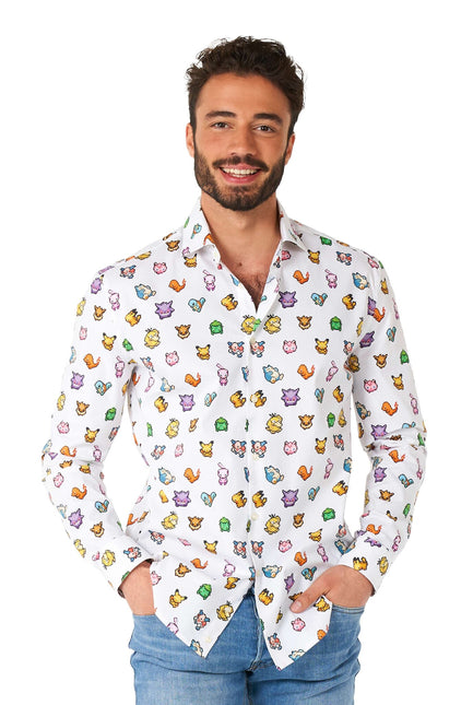 Pixel Pokémon Shirt Männer OppoSuits