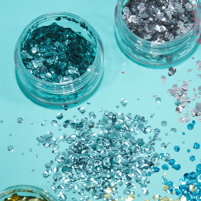 Moon Glitter Bio Chunky Glitter Türkis 3g