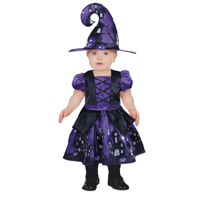 Halloween Kostüm Baby Hexe Lila