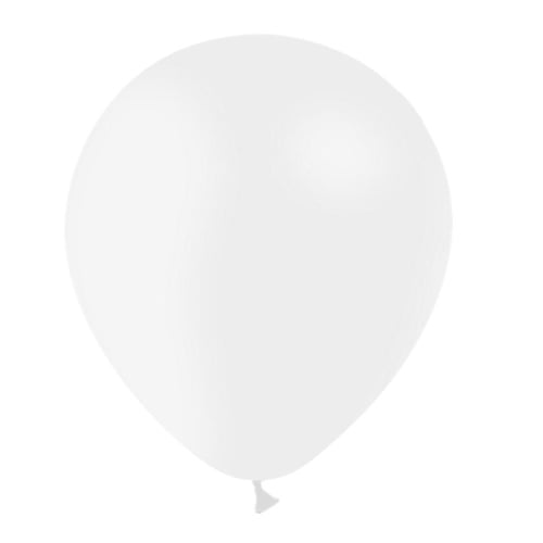 Weiße Luftballons Metallic 30cm 50Stk