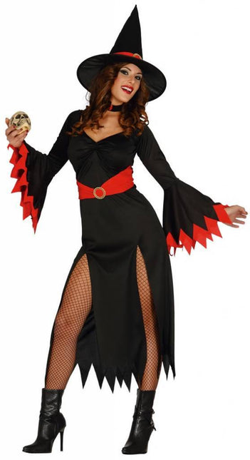 Halloween Kostüm Damen Hexe Rot