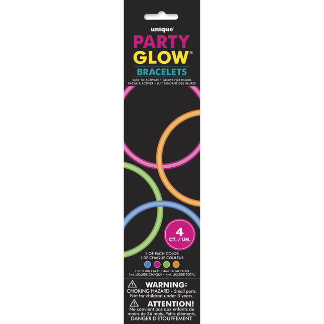 Armbänder Glow In The Dark 4pcs