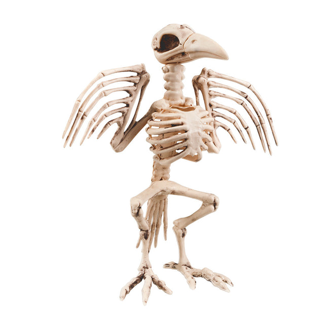 Halloween Skelett Krähe 32cm