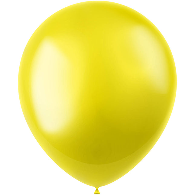 Gelbe Luftballons Metallic Zesty Yellow 33cm 10Stk