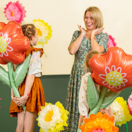 Pompons Blumen 3Stück