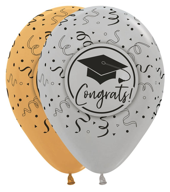 Ballons Congrats Graduation Mix 30cm 25pcs