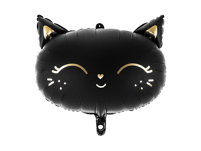 Heliumballon Katze Schwarz Leer 48cm