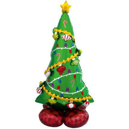 Heliumballon Weihnachtsbaum Standard Leer 1,27m