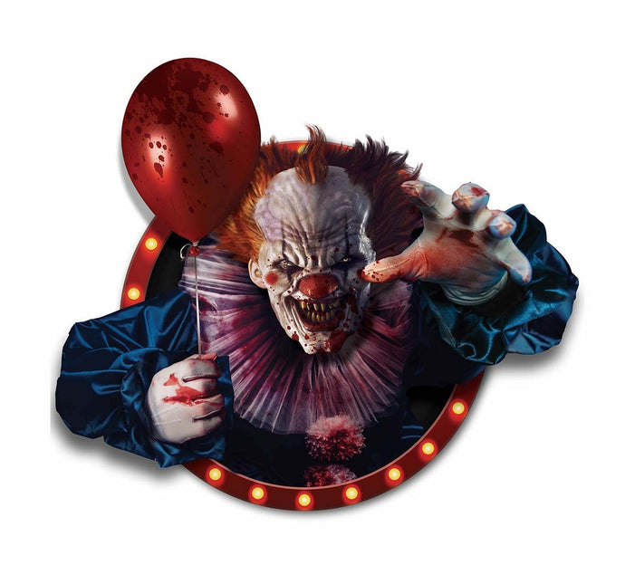 Halloween Wanddekoration Clown 80cm