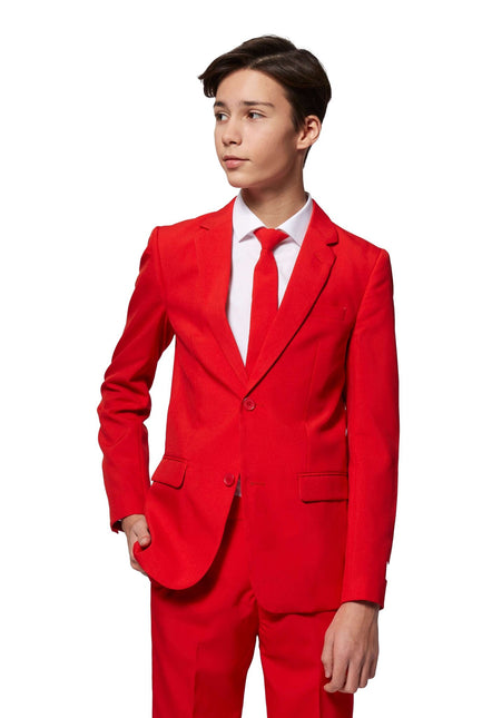 Red Suit Boy Teen OppoSuits