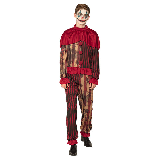 Halloween Clown Kostüm Rot Teen 14/16 Jahre alt