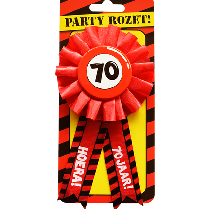 Rosette Hooray 70 Jahre Hooray