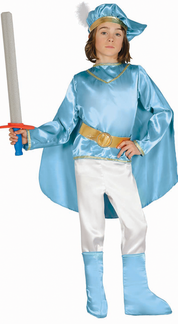Prinz Kostüm Kind Blau