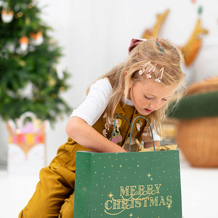 Geschenktüte Frohe Weihnachten Grün 32,5cm