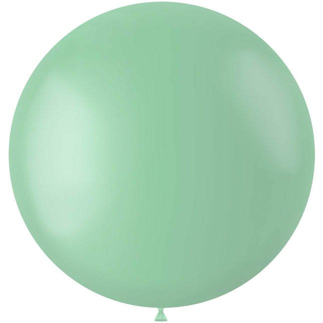 Mintgrüner Ballon Puder Pistache 80cm