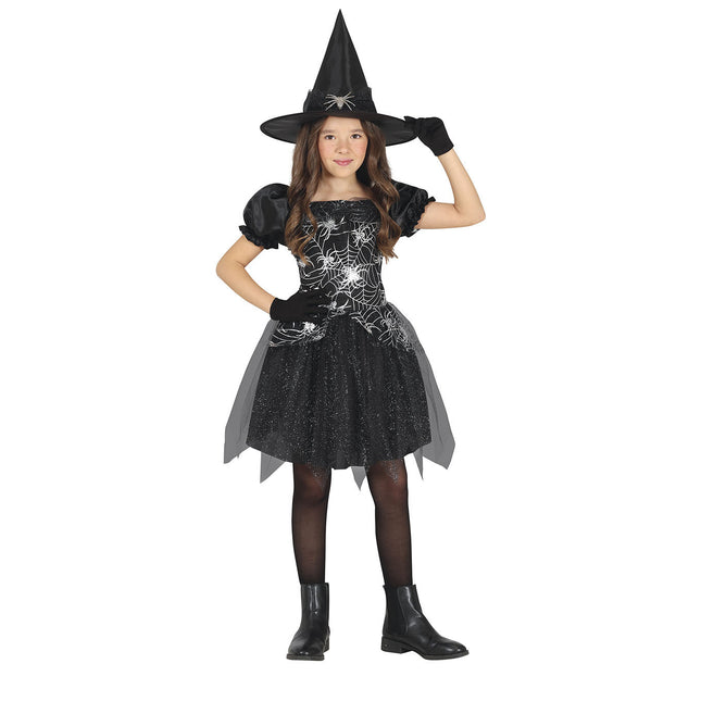 Hexe Halloween Kostüm Mädchen Silber