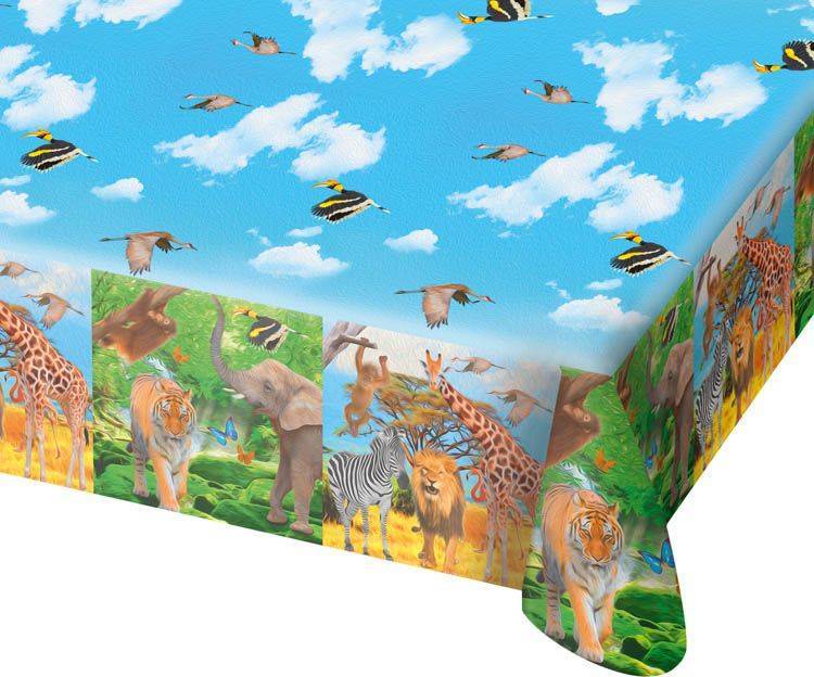 Tiere Tischtuch Safari 1,8m