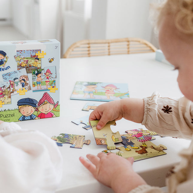 Fien & Teun 4-in-1 Puzzle