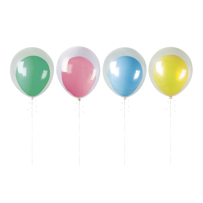 Bunte Ballons Doppellagiges Set