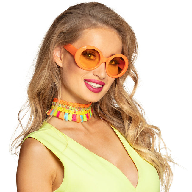 Neon Orange Partybrille