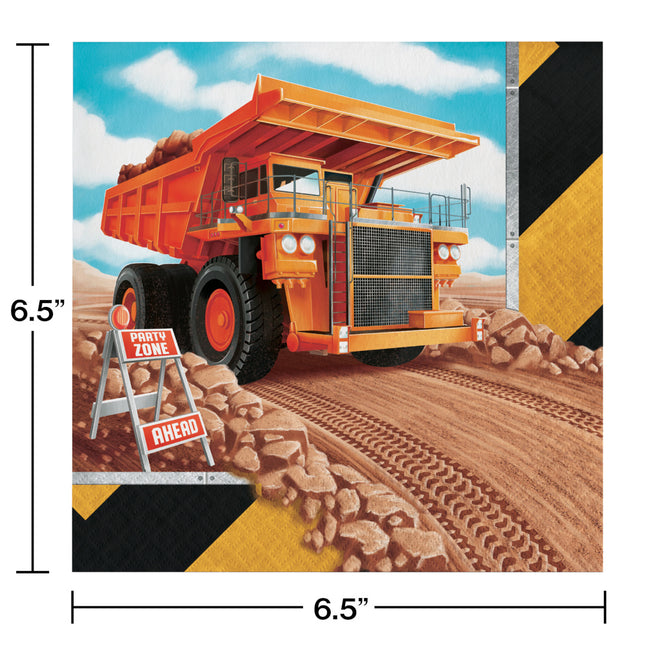 Bau-Servietten 33cm 16Stück