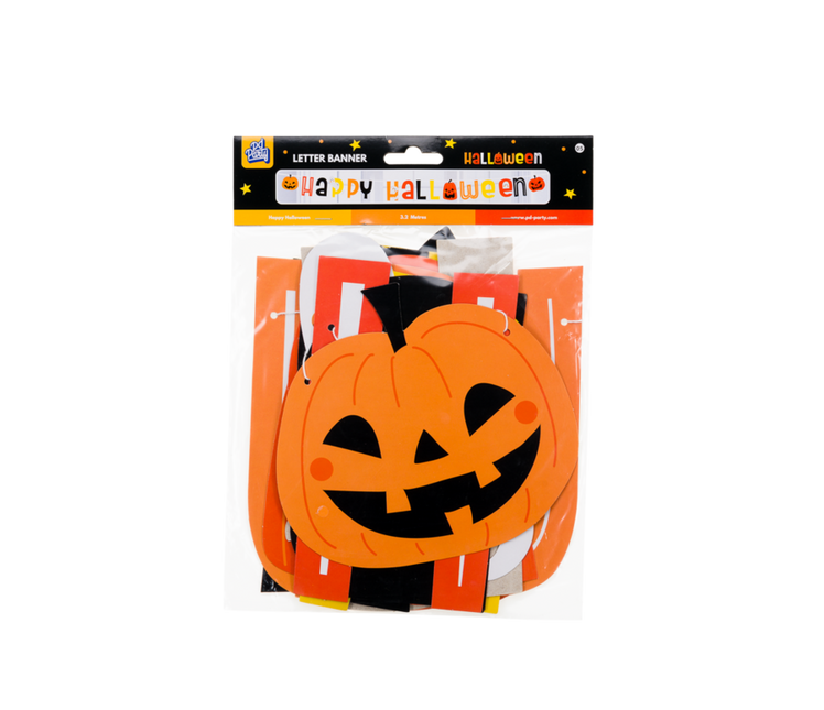 Halloween Buchstabengirlande 2,5m