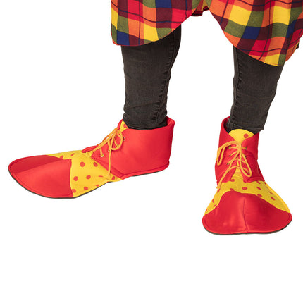 Schuhe Clown Stoff 2Stk