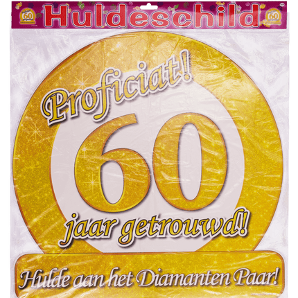 Türschild 60 Jahre verheiratet 50cm