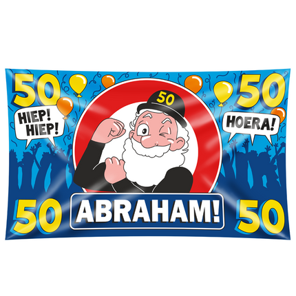 Abraham Wandfahne 50 Jahre Hurra 1,5m