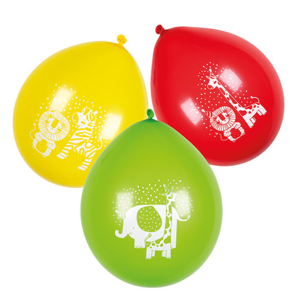 Dschungel Ballons Safari 25cm 6Stk