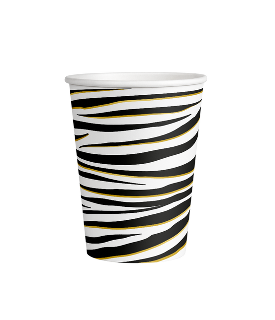 Zebra Becher 9cm 8Stk