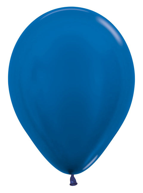 Ballons Metallic Blau 30cm 12Stk