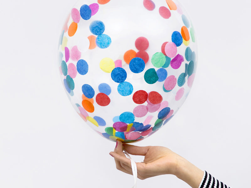 Konfetti Ballons 30cm 6Stk