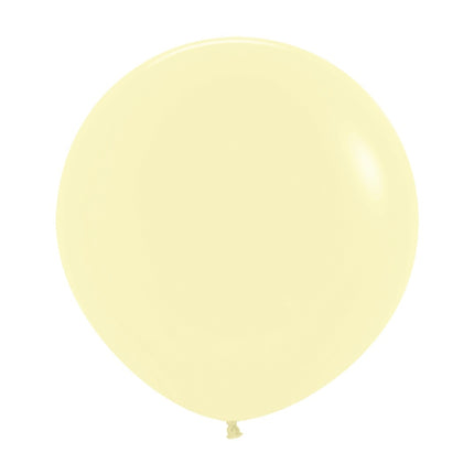 Ballons Pastell Mattgelb 61cm 10Stk