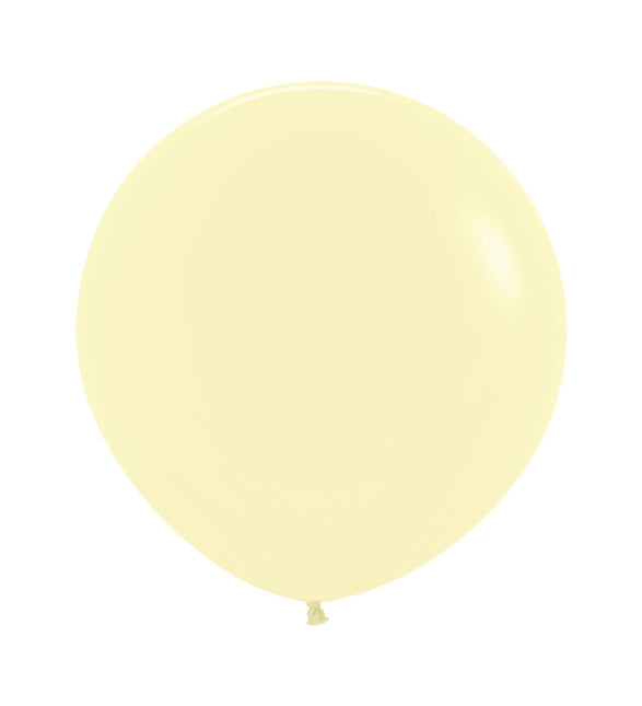 Ballons Pastell Mattgelb 61cm 10Stk