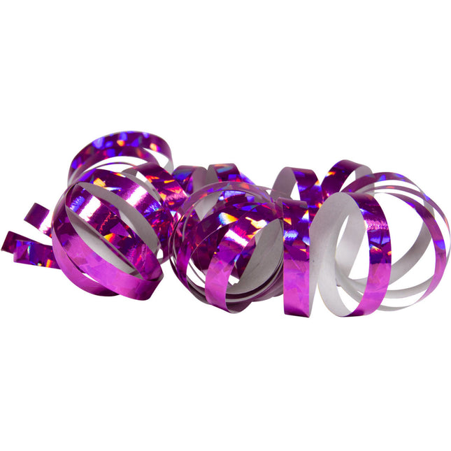 Fuchsia Serpentinen Holographisch 4m 18 Ringe 2St.