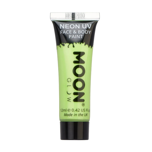 Moon Glow Pastell Neon UV Face Paint Pastellgrün 12ml