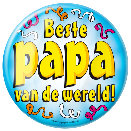 Button Bester Papa der Welt 10,2 cm