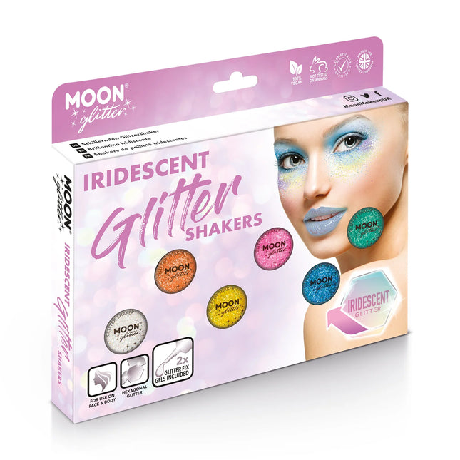 Moon Glitter Schillernde Glitter Shaker Weiß 5g