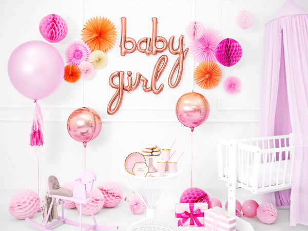 Buchstaben-Ballon-Set Baby Rose Gold Leer 75,5cm