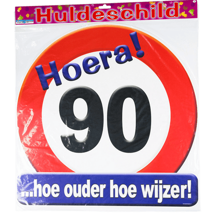 Türschild 90 Jahre Verkehrsschild 50cm