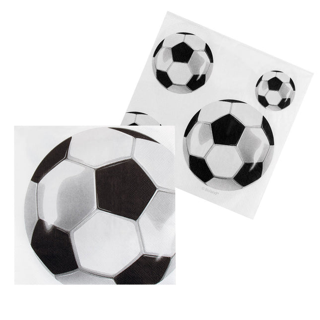 Servietten Fußball Papier 33cm