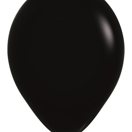 Ballons Schwarz 30cm 12Stk